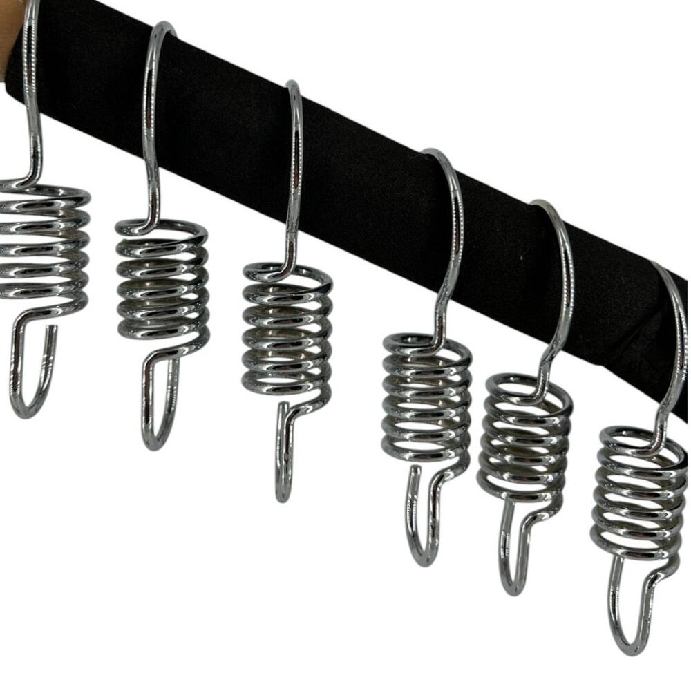 Spring Shaped Shower Curtain Rings Hooks 12 - Picture 3 of 5